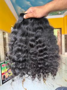 Extensions de Cheveux Humains Ondulés Naturels Indiens 100% Bruts, Cheveux de Temple Vierges Premium, Tissage Double Épaisseur Doux et Épais, Naturel - Product Image 2
