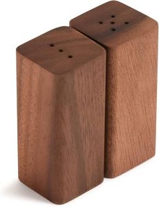 Compact Wooden Salt Pepper Shaker <b>For</b> <b>Small</b> <b>Kitchen</b> <b>Table</b> Seasoning Storage And Modern Decorative Use - Product Image 4