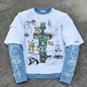 Sudadera con Capucha Personalizada de Forro Polar en Capas, Manga Larga, para Hombre, Camisa Casual de Invierno con Bolsillos, Mezcla de Poliéster/Algodón, Secado Rápido y Transpirable - Product Image 1