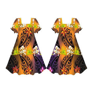 Robe Micronésienne Grande Taille pour Femmes, Robe Mumu Personnalisée, Robe Mumu à Imprimé Floral Hawaïen, Robes Mumu - Product Image 2