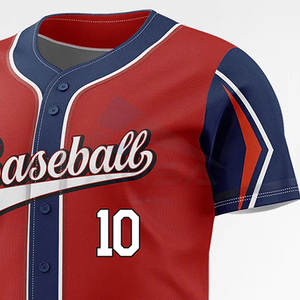 Ensemble de maillots de baseball unisexes à col rond de couleur orange pour adultes avec design personnalisé en polyester respirant et nom d'équipe personnalisé - Product Image 6