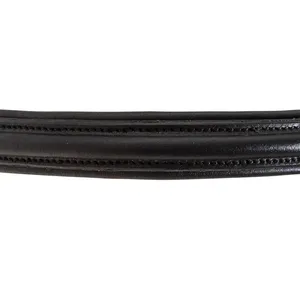 OEM English Bridle for Horses Black Leather Snaffle/Anatomic Black Bridle With <b>Flash</b> Padded & Web Reins from Top Supplier - Product Image 5