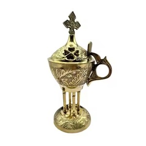 Trending Simple Design Brass Incense <b>Burner</b> With Star Cutouts Religious Aromatic Diffuser All-Season Use Incense <b>Burner</b> - Product Image 5