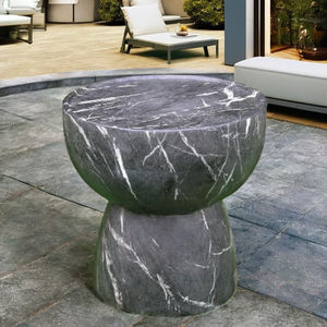 Table basse en béton blanc, table de comptoir au design moderne, pour intérieur et extérieur, table de luxe durable et résistante à l'eau, mobilier - Product Image 2