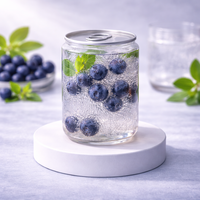 Bouteilles en plastique TS250-20 250ml en PET avec couvercle facile à ouvrir EOE 20g 55mm 202 pour l'emballage de boissons