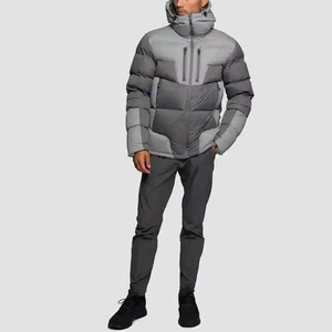 New Fashion <b>Men</b> Autumn Winter Padded Zipper <b>Warm</b> Pockets Hooded Coat Long Sleeve Removable Hat Outdoor Thick <b>Jacket</b> - Product Image 2