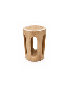Tabouret Minimaliste en Bois de Teck Massif avec Finition Naturelle, Design Stable, Meuble de Maison pour Salle à Manger, Écologique - Product Image 3