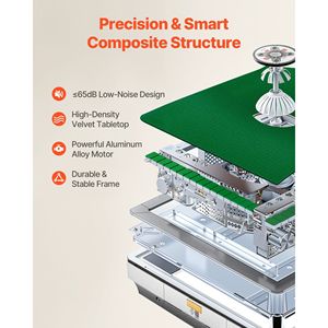 Tavolo da Mahjong Pieghevole Automatico con Tessere da 42 mm, 2 Set (152 Pezzi) Stile Montagne Russe per il Gioco d'Azzardo - Product Image 5