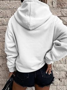 Sudaderas con capucha y cremallera personalizadas para mujer, de algodón, unisex, gruesas, cómodas y elegantes, fabricantes de ropa. - Product Image 6