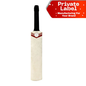 Bâton de cricket en saule anglais vierge, imprimé sur mesure en usine, avec étiquette personnalisée, pour vente en gros, professionnel et robuste - Product Image 1