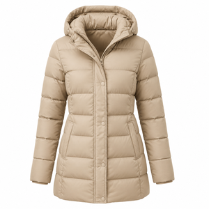 Custom Made Winter Women's Solid <b>Puffer</b> <b>Jackets</b> with Logo Design Thick Warm Short <b>Crop</b> Coats Quilted Nylon Lining <b>Puffer</b> <b>Jacket</b> - Product Image 1