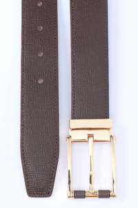 OEM Customized High Quality Luxury Belts for Men Fashion Style Genuine Leather with Pin Buckle Custom Logo Wholesale - Product Image 4