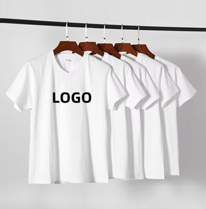 T-shirt d'été 100 % coton à col en V et manches courtes pour homme, personnalisable avec logo, coupe classique, vente en gros - Product Image 1