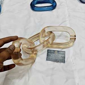 home decoration The Customization <b>resin</b> Chain links very big size and <b>clear</b> colors multi colors <b>resin</b> big links available - Product Image 4