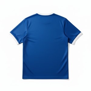 Maillot de football unisexe à manches courtes, col rond, en polyester anti-humidité, coupe régulière pour adulte, couleur unie, été, avec nom d'équipe et motif à carreaux - Product Image 6