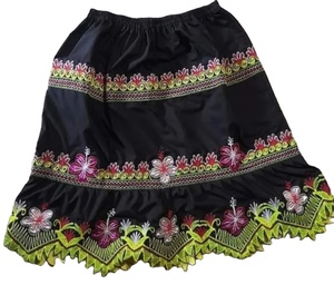 Falda Pohnpei bordada hasta el suelo con volantes florales informales para mujer, ropa Tribal polinesia de alta calidad, transpirable Natural - Product Image 1