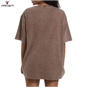 T-shirts surdimensionnés personnalisés 100 % coton pour femmes, motif plumes d'été, 210 g/m², design tricoté uni décontracté, impression par transfert thermique/sérigraphie - Product Image 2