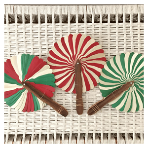 พัดไม้มะพร้าว ทำจากโครงไม้มะพร้าวธรรมชาติและใบปาล์ม สำหรับคลายร้อนประจำวันและตกแต่งบ้าน เวียดนาม - Product Image 2