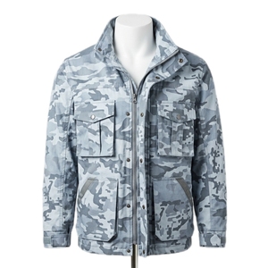 Veste de chasse pour homme en toile de coton respirante et anti-humidité avec logo personnalisé, imprimé camouflage, pour l'automne - Product Image 5