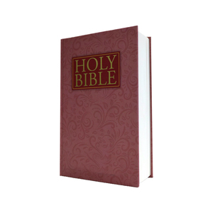 Holy Bible KJV Version Pink <b>Leather</b> Cover With Gold Zipper And Embossed Design - Product Image 6