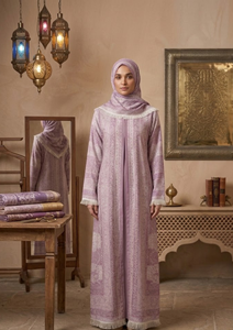 Safaa Abaya Set – <b>Full</b> Body Coverage with Matching Scarf-Duabi Abaya VIscose material-Pashmina Abaya-Islamic Abaya With stole - Product Image 4