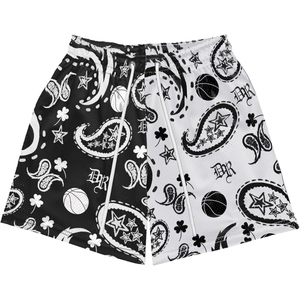 Shorts de basket-ball pour hommes à imprimé paisley, design bandana, séchage rapide, shorts d'entraînement athlétique - Product Image 5