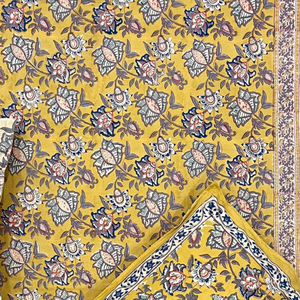 Jaipur Hand Block Printed Cotton King Size Bedsheet 3 <b>PC</b> <b>Set</b> Non Toxic Dyes Soft Breathable Durable Skin Friendly Home Hotel Use - Product Image 3