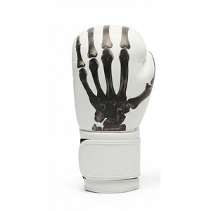Guantes de Boxeo Ekin Impex de Cuero Blanco con Estampado de Esqueleto, Transpirables, de Dedo Completo, Personalizables, Unisex para Adultos, Estilo Urbano de Invierno - Product Image 2