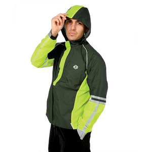 Men's Hooded Windbreaker <b>Jacket</b> Lightweight Nylon Shell <b>Reflective</b> Trim <b>Running</b> Workwear Custom OEM ODM Wholesale Factory Direct - Product Image 3