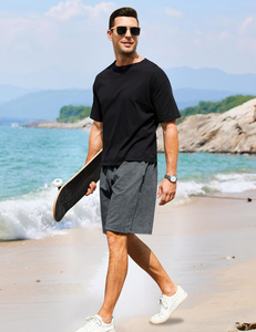 Pantalones Cortos Deportivos de Verano para Hombre con Cordón Ajustable, para Gimnasio, Playa, Correr, Trotar, Natación, Cintura Alta - Product Image 3