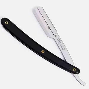Rasoirs à raser pour hommes en acier inoxydable avec logo personnalisé, rasoir droit pour hommes, meilleur fournisseur Pissco - Product Image 5
