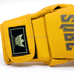 4oz & 7oz Custom MMA <b>Gloves</b> PU Leather Black Sparring Grappling Shooter Mitts for Muay Thai & Boxing Training - Product Image 4