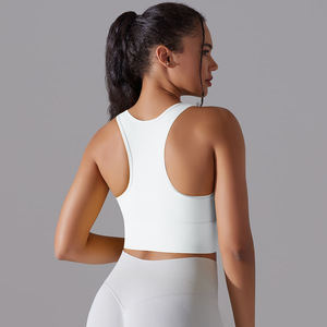 Sujetador deportivo reversible para gimnasio y yoga, tipo racerback, ligero, transpirable, acolchado, estilo crop top para mujer - Product Image 6