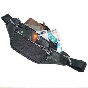 Sac banane unisexe en nylon Econex Sports avec sangle arquée détachable, fermeture éclair, étanche, souple, pochette de chasse 20-36L, minimaliste - Product Image 6