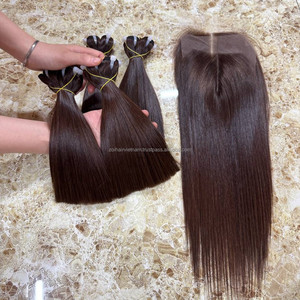 Lots de Cheveux Humains en Gros, Tissages et Extensions de Cheveux avec Fermeture en Dentelle pour Perruques, Perruques Frontales en Dentelle de Cheveux Humains, Cheveux Bruts - Product Image 2