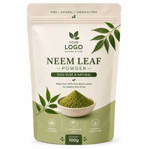 Poudre de feuilles de Neem finement broyée 100g, poudre de Neem naturelle à la consistance lisse, adaptée aux masques capillaires, aux masques faciaux et aux cosmétiques - Product Image 1