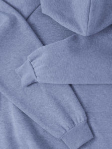 Vente en gros à prix bas : Sweat à capuche épais vierge 100% coton, coupe oversize unisexe avec fermeture éclair - Product Image 4