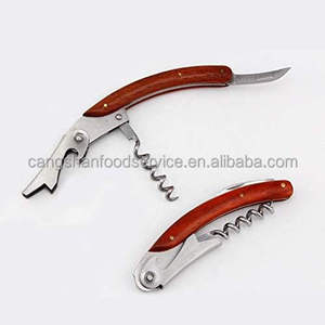 Nuevo Sacacorchos de Acero Inoxidable Moderno con Mango de Madera, Sacacorchos de Metal de Alta Calidad - Product Image 4