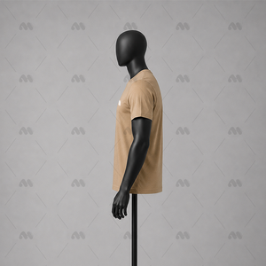 T-shirts blancs unis pour hommes en jersey 100% coton, manches courtes, col rond, tailles S à 5XL, design personnalisé, logo OEM, impression numérique - Product Image 5