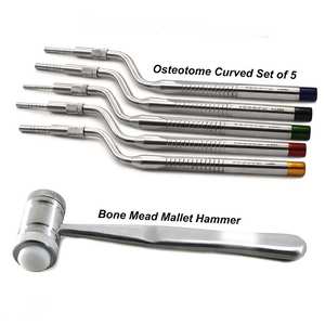 Kit de Osteótomos para Levantamiento de Seno en Implantes Dentales, Martillo para Separar Huesos, Instrumentos Quirúrgicos de Acero Inoxidable con Certificación CE, Uso Oral - Product Image 5
