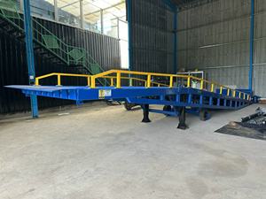 Konteyner yükleme rampası 10 ton kaymaz nervürlü çelik Dock rampa Forklift hidrolik silindir kombine el pompası garanti 1 yıl - Product Image 6