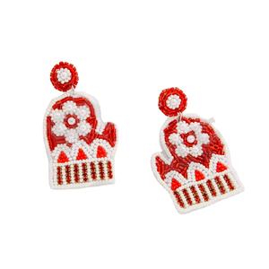 Lifefontier Dangle Boucles d'oreilles Nouvelle arrivée Cross-Border Handmade Beads Gold Trendy Creative for Parties Christian Style - Product Image 1