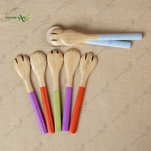 <b>Bamboo</b> Spoon and Fork <b>Set</b> Eco Friendly Natural <b>Bamboo</b> <b>Cutlery</b> OEM ODM for Restaurant Hotel Catering Use - Product Image 3