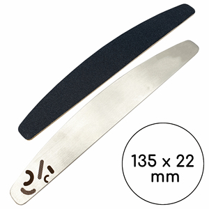 Limes à ongles jetables légères en acrylique en forme de demi-lune 135*22 mm double face avec papiers abrasifs amovibles - Product Image 3