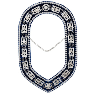 Royal Chain Collar NEW SET of 2 Royal Arch Chain Collar Regalia <b>Red</b> Velvet Masonic Jewel York Rite Masonic ALL Chain Collar - Product Image 1