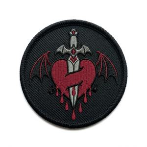 Patch thermocollant personnalisé motif cercle œil maléfique, brodé, œil rouge, thème horreur, pour vêtements gothiques, vestes en jean d'Halloween - Product Image 5