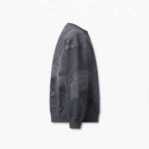 Sweat-shirt d'hiver pour homme à prix abordable, 100 % coton, motif géométrique, tissu tricoté respirant, séchage rapide, anti-plis, 360g - Product Image 3