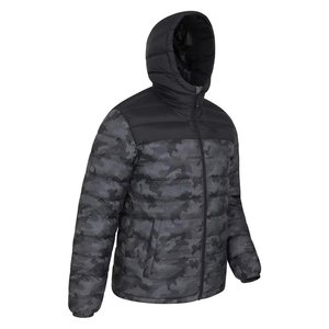 Mens Camo Padded Jacket Lightweight Water Resistant Puffer Coat Thermal Isotherm Insulated Winter Outdoor Parka - Product Image 5