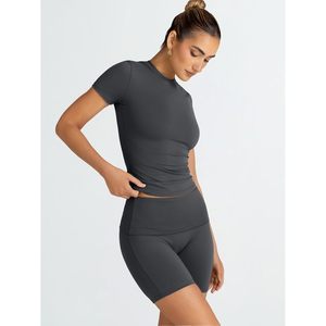 Trendy Queen Womens 2 Piece BlackGrey XL Ensembles d'entraînement Tenues de gymnastique d'été et assorties pour Shorts de salon Taille XL - Product Image 2