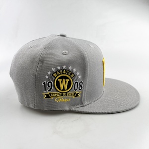 Casquette de baseball unisexe en polyester/coton à 6 panneaux, broderie 3D personnalisée, effet délavé, ajustée, avec fermeture snapback – Fournisseur et fabricant - Product Image 3